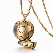 Football Link Chain Soccer Charm Necklace Pendant Sport Ball Jewelry Men Boy Children Gift Pendant Necklace