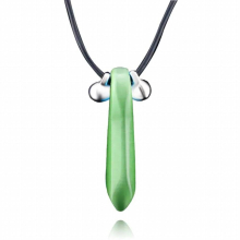 Hokage Tsunade Gemstone Nature Jade Pendant Uzumaki Charms Necklace Pendant Halskette Anime Cosplay Prop Jewelry Accessories