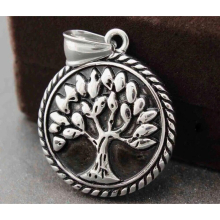 316L Stainless Steel Man Charm Tree Of Life Pendant Jewelry PH12