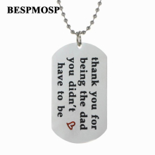 12PC/SET Dad Father Family Pendant Charm Chain Necklace Jewelry Stainless Steel Love Hot Gift