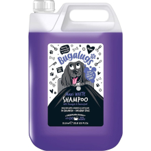 BUGALUGS Dog Shampoo Whitening & Brightening Coat Enhancer for all coat colours, best vegan puppy dog grooming Pineapple & Passionfruit (5 Litre)