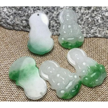 2pc natural jadees ice chalcedony Agate Pendant Charm small Buddha jades pendant mens and womens amulet + rope