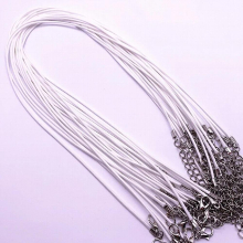 5pcs 2.0mm Nylon Tarpaulin Waxed Cord Lobster Clasp Rope Braided Adjustable Rope for Jewelry Making DIY Necklace Bracelets