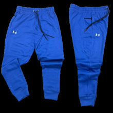 (BLUE, XL) Men Under Armour UA Rival Fleece Joggers