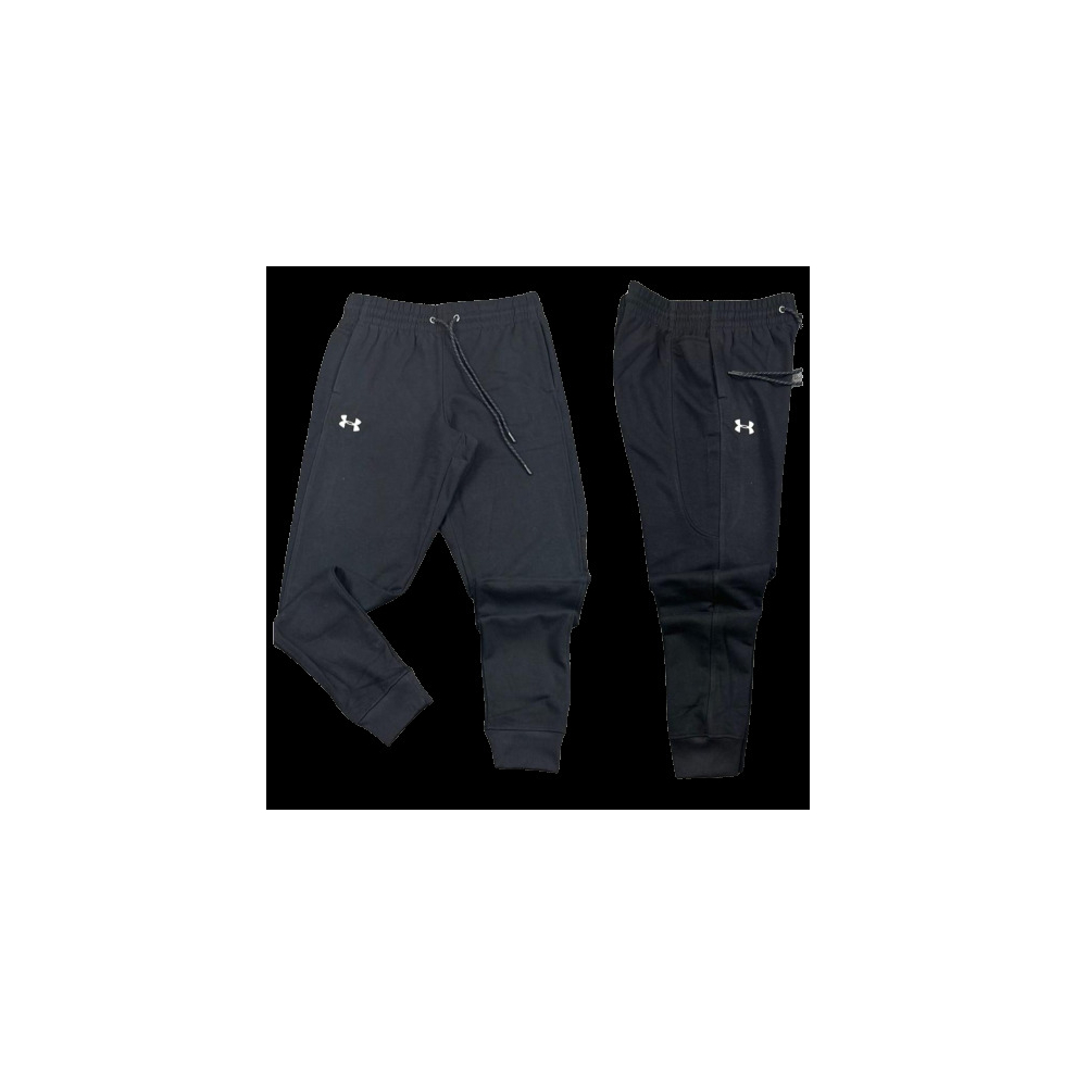 (BLACK , L) Men Under Armour UA Rival Fleece Joggers