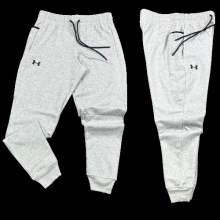 (GREY, 2XL) Men Under Armour UA Rival Fleece Joggers