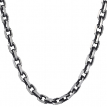 6mm Gunmetal Tone Stainless Steel Necklace For Boys Men Cut Cable Link Chain Punk Basic Male Jewelry KN498