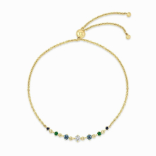 European and American Charm Bracelet 925 Sterling Silver Rainbow Zircon Adjustable Bracelets For Women Gift