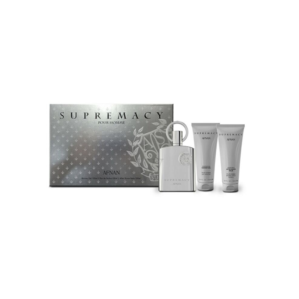 Afnan Men's Supremacy Silver Gift Set Fragrances