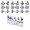 (Silver) 6Pcs Candy Shape for Christmas Tree Decorations 1