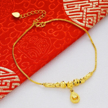 OMHXFC JB22 Jewelry European European Woman Girl Party Birthday Wedding Gift Flower Star Bell Water Drop Beach Anklet