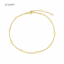 Audrey Dainty Classic Fine Jewelry Anklets 14k Plated 925 Sterling Silver Anklets Chain For Women Jewelry