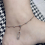 womens anklet, shape single diamond sliding pendant womens anklet 4