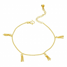 OMHXFC JB20 Jewelry European Fine Hot Woman Girl Party Birthday Wedding Gift Ear of Wheat Charm Beach Anklet