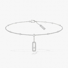 s925 silver single diamond womens anklet, open the video to view more