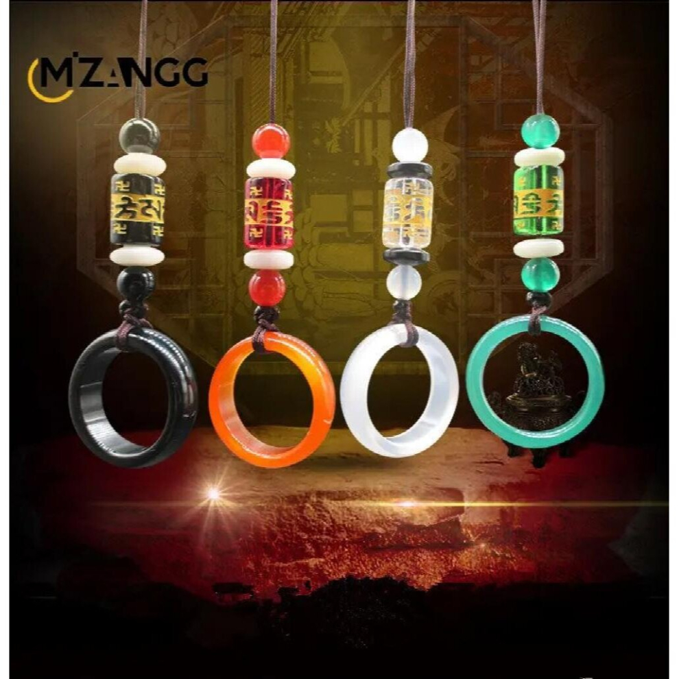 Natural Agate Ring Mobile Phone Chain Chalcedony Ring Mobile Phone Buckle Pendant Bag Hanging Keychain Gift Men And Women 885669669771