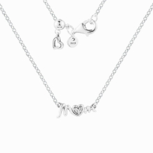 925 Argento Sterling Mum Pave Collier Collane per donne Gioielli Regalo per madri