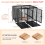 Bingopaw 52inch Extra Large Huge Metal Pet Cage with Removable Divider Panel 5