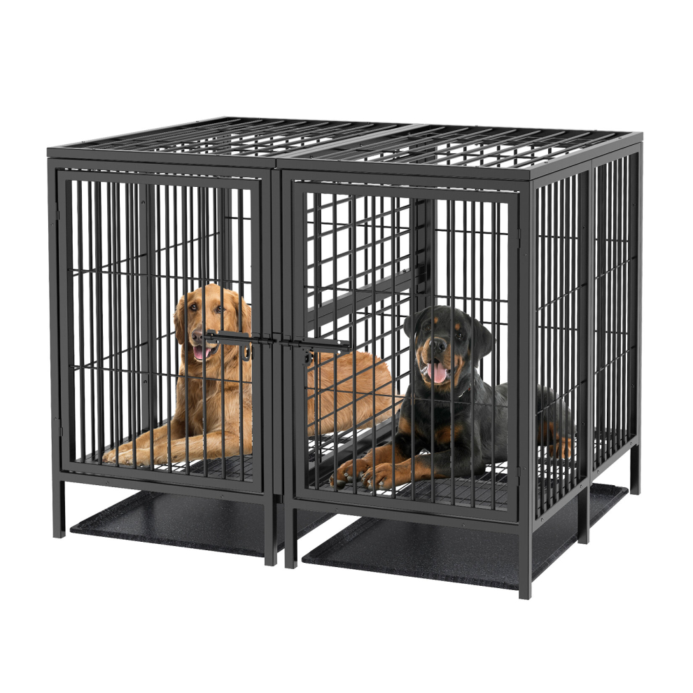 52inch Extra Large Huge Metal Pet Cage with Removable Divider Panel on OnBuy