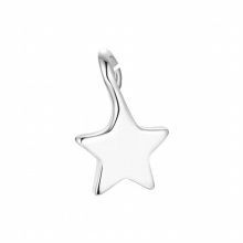 TrustDavis Real 925 Sterling Silver Star Pendant DIY Necklace Bracelet Accessories for Children Jewelry Fine DH0018
