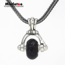 925 Sterling Silver DIY Pendant Not Include Bead Fit European Necklace Jewelry