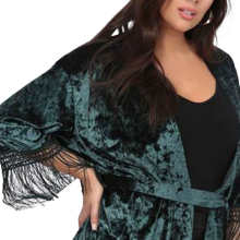 (Forest Green, XS) BRAVE SOUL Womens Kimono Cardigan V Neck Sweater