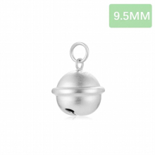 TrustDavis Real 925 Sterling Silver Bell Pendant DIY Necklace Bracelet Accessories for Children Jewelry Fine DH0011