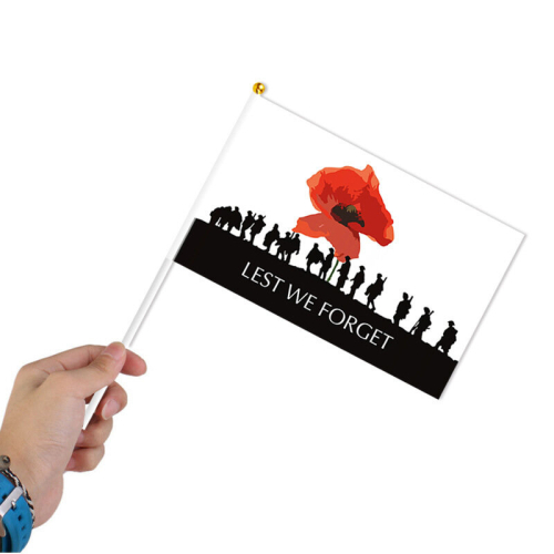 10Pcs Lest We Forget Hand Flag Remembrance 21x14cm 2