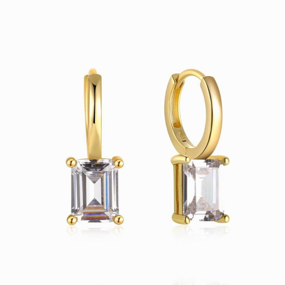 American 925 Sterling Silver Zircon Pendant Round Piercing Dangle Drop Earrings for Women Fine Jewelry Pendientes-image-OPC-PCW6RNP-NEW