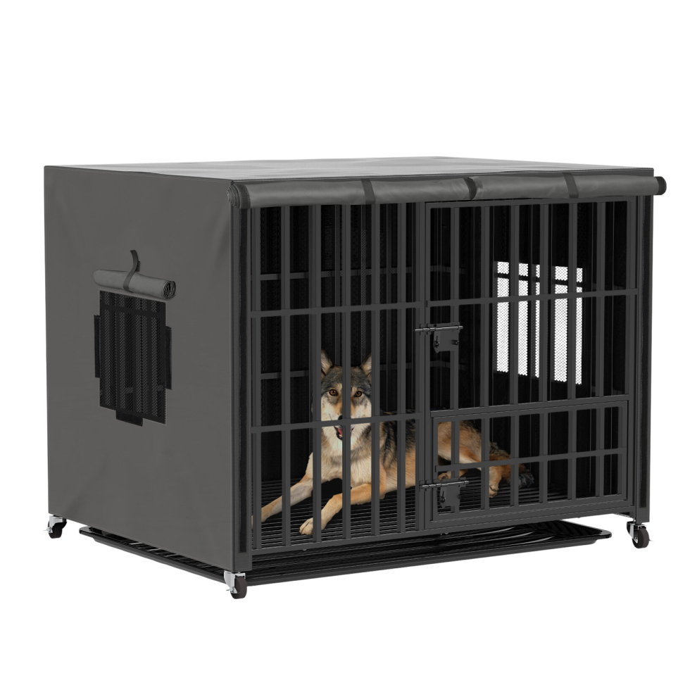 (only cover for 42inch dog crate) Bingopaw Oxford Waterproof Dog  Crate  Cover