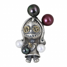925 Sterling Silver Lovely Puppet Doll Pendant Chain Necklace for Women Girl Charm Pendant Female Jewelry Gift
