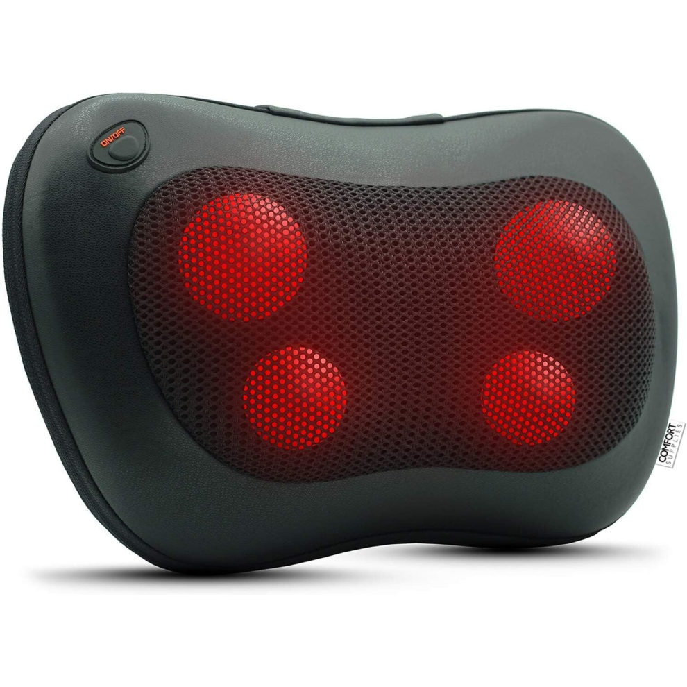 Shiatsu Massage Cushion with Heat–Deep Tissue Kneading Massage Pillow