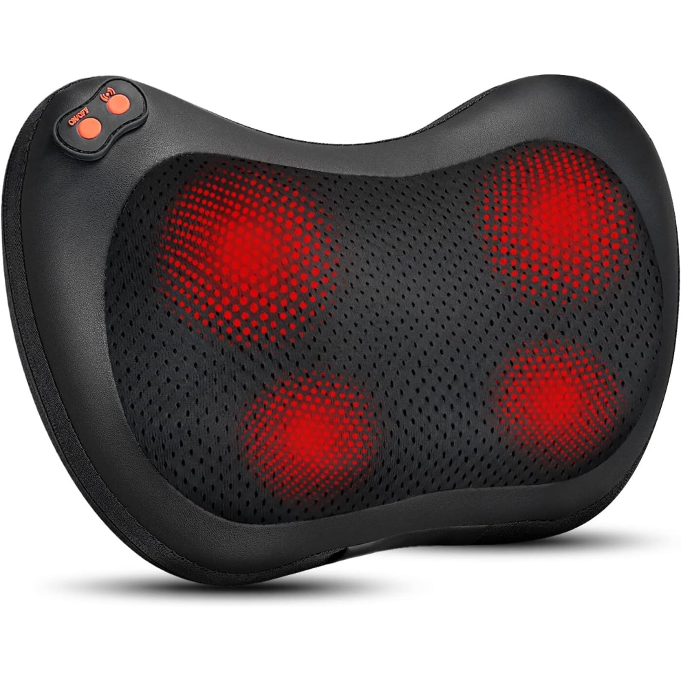 Back Neck Massager,Shiatsu Massage Pillow with Heat