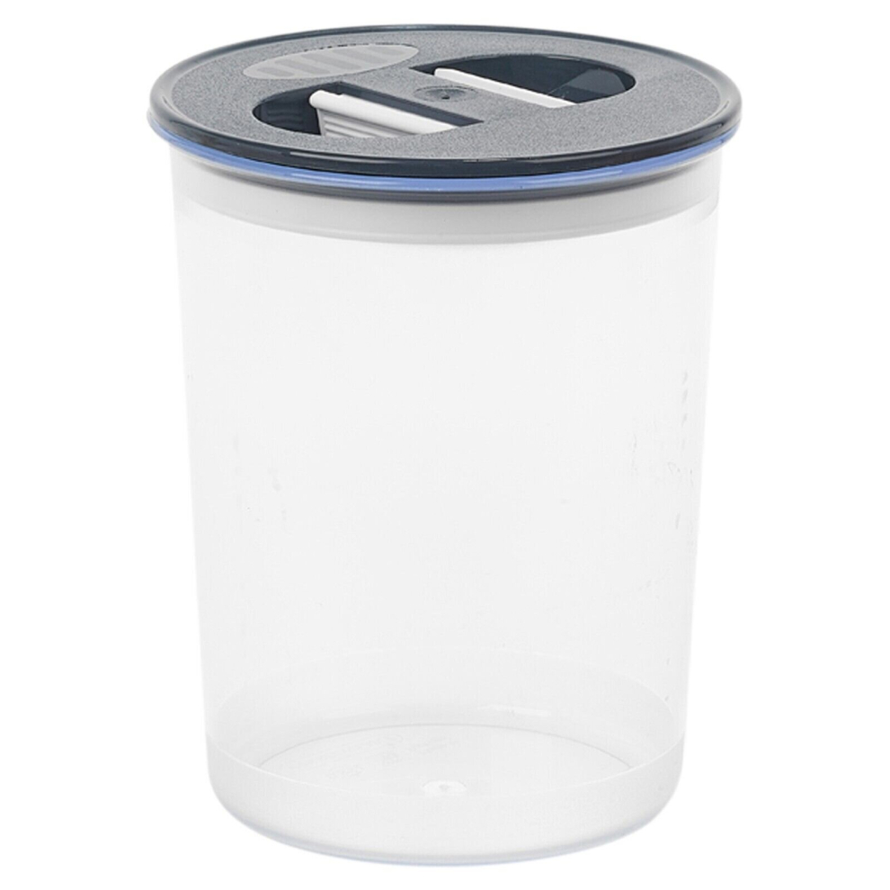 Urbn Living ( 850Ml) Plastic Airtight Containers Food Storage Reusable Stackable Dark/Grey