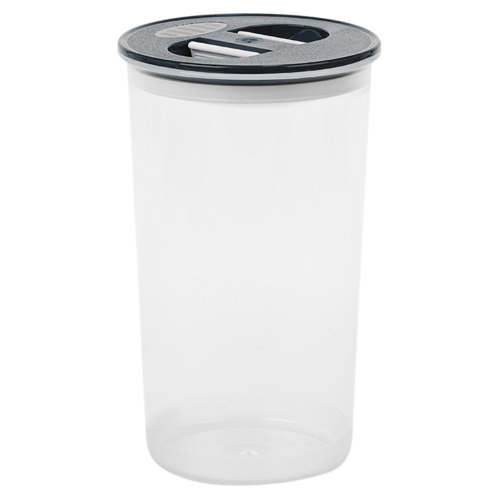 Urbn Living ( 1100Ml) Plastic Airtight Containers Food Storage Reusable Stackable Dark/Grey