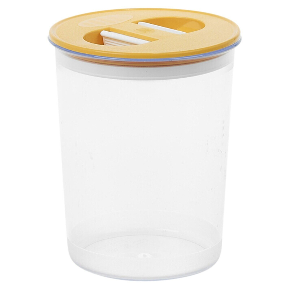 (Yellow, 850ml) Plastic Airtight Containers Food Storage Reusable Stackable