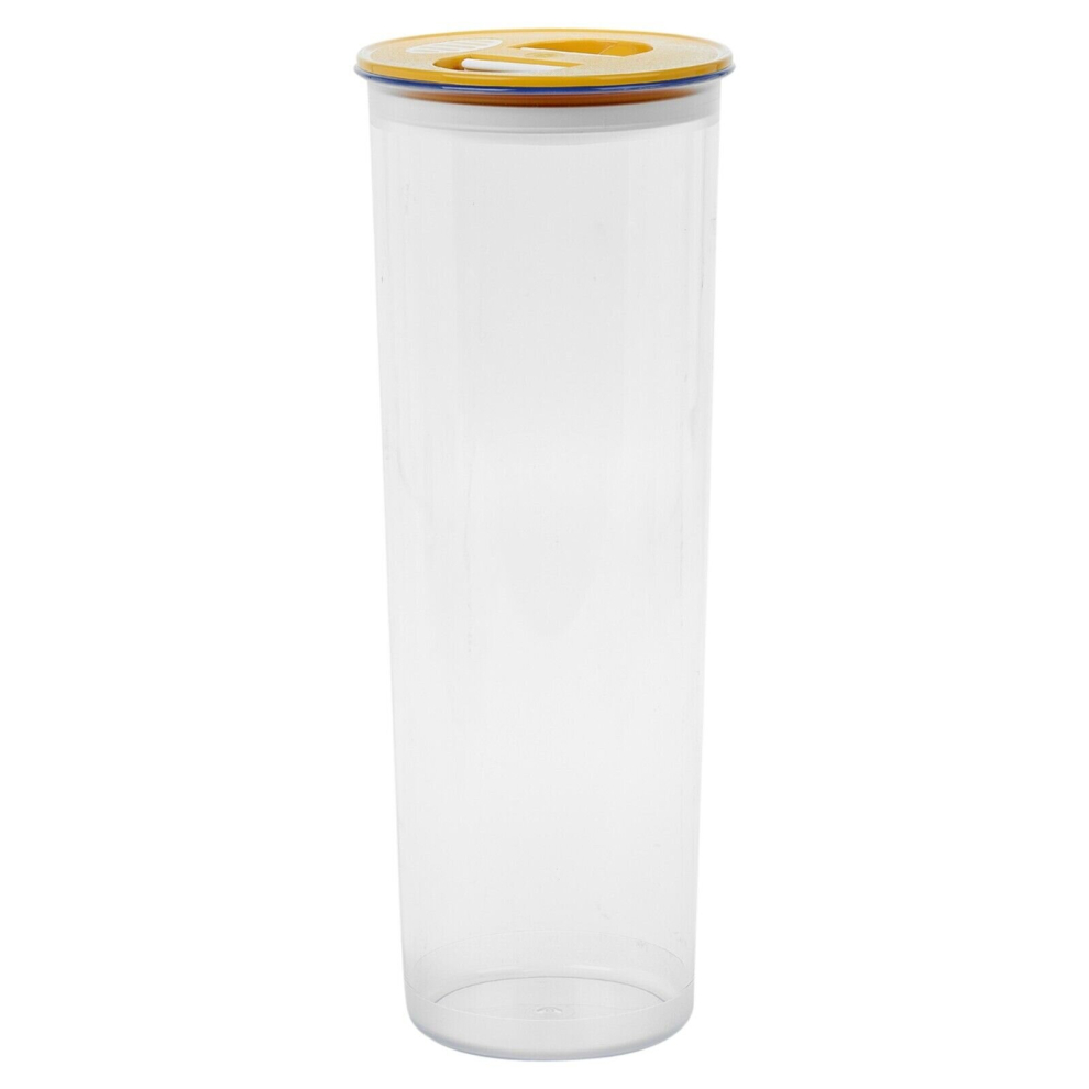 (Yellow, 1800ml) Plastic Airtight Containers Food Storage Reusable Stackable