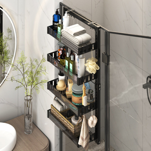 Living And Home 4 Tier Over-the-Door Adjustable Shower Caddy Shelf 2