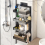 Living And Home 4 Tier Over-the-Door Adjustable Shower Caddy Shelf 1