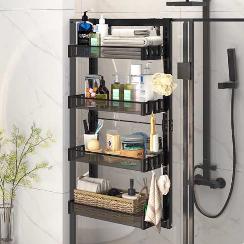 Living And Home 4 Tier Over-the-Door Adjustable Shower Caddy Shelf 1