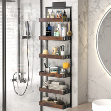 Steel and Wood Over-the-Door Kitchen Pantry Organizer