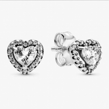 925 Sterling Silver Pan Earring Knotted Hearts Emotional Bonds Earrings For Women Wedding Gift Jewelry