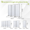 (White) Angel Living Paravent  Room Divider Partitions 10