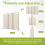 (Beige) Angel Living Paravent  Room Divider Partitions 2