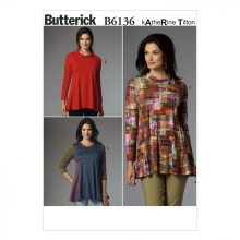 Butterick Patterns B6136 Schnittvorlage fr Damen-Tunika, Gre Y (XSM-SML-MED)