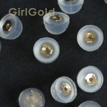 14k Real Butterfly Earring Back, Earring Lock,push Back, Friction Back, Rubber Earring