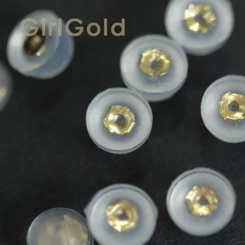 14k Real Butterfly Earring Back, Earring Lock,push Back, Friction Back, Rubber Earring 1
