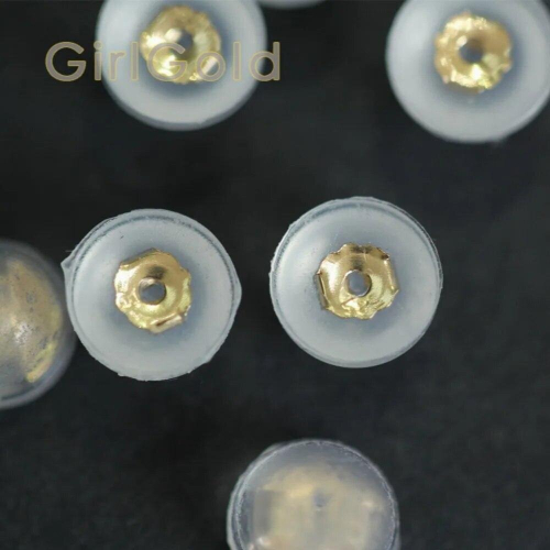 14k Real Butterfly Earring Back, Earring Lock,push Back, Friction Back, Rubber Earring 2