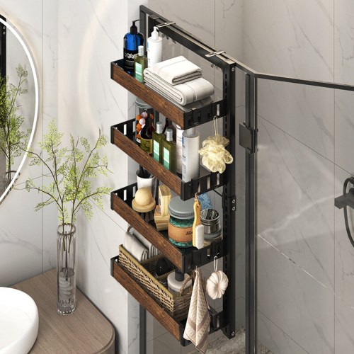 Living And Home 4 Tier Over-the-Door Adjustable Shower Caddy Shelf 2