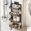 Living And Home 4 Tier Over-the-Door Adjustable Shower Caddy Shelf 1